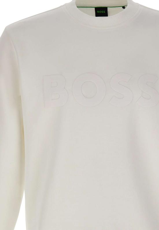 26SS 보스 긴팔 티셔츠 50555516 100 WHITE - BOSS