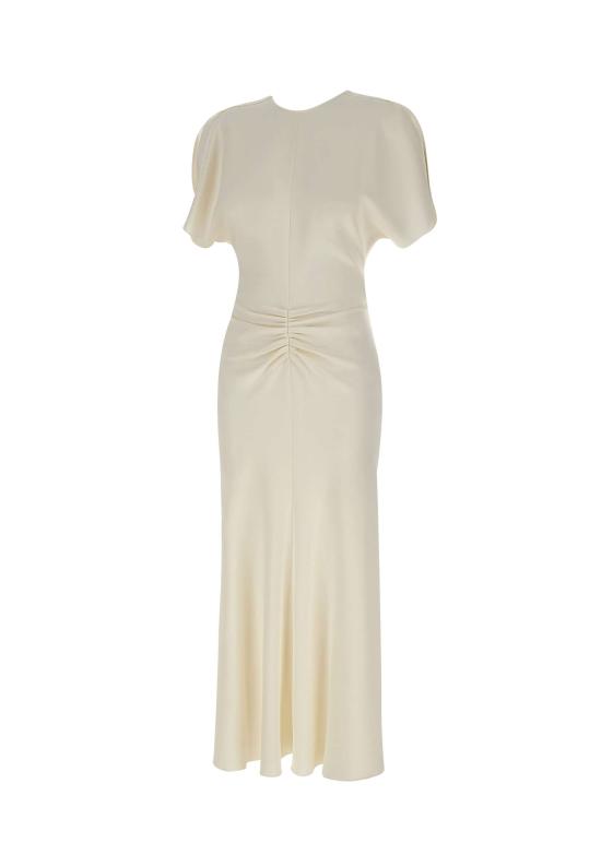 26SS 빅토리아 베컴 미디 원피스 1226WDR005227A IVORY White