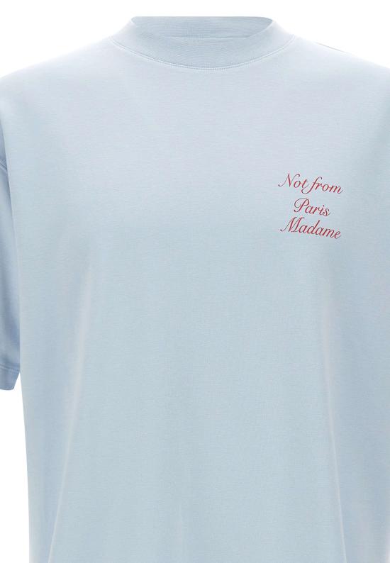 26SS 드롤드무슈 반팔 티셔츠 TS209 CO002LBE Blue - DROLE DE MONSIEUR