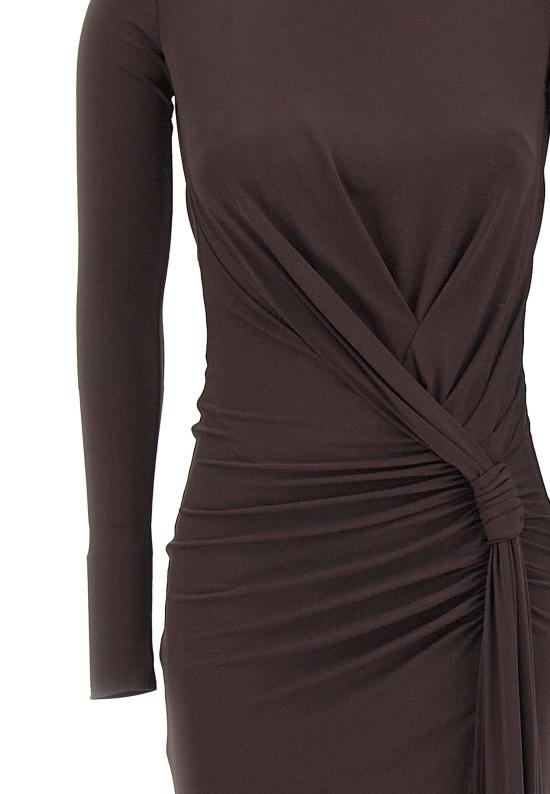 26SS 엘리자베타프랜치 미디 원피스 ABR6463E2 EV9 Brown - ELISABETTA FRANCHI