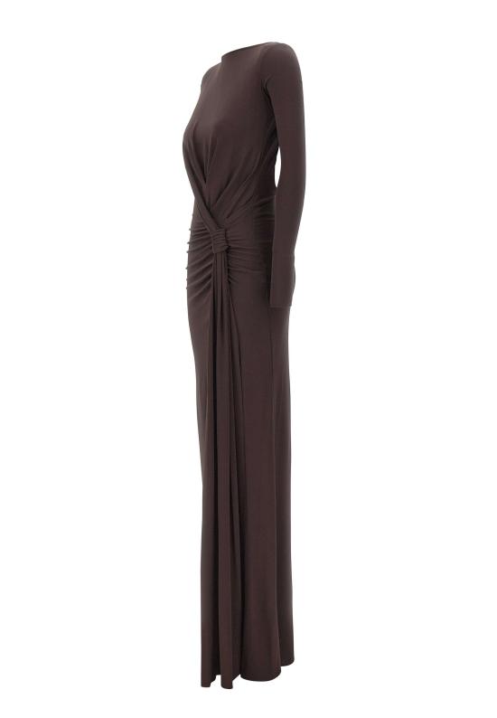 26SS 엘리자베타프랜치 미디 원피스 ABR6463E2 EV9 Brown - ELISABETTA FRANCHI