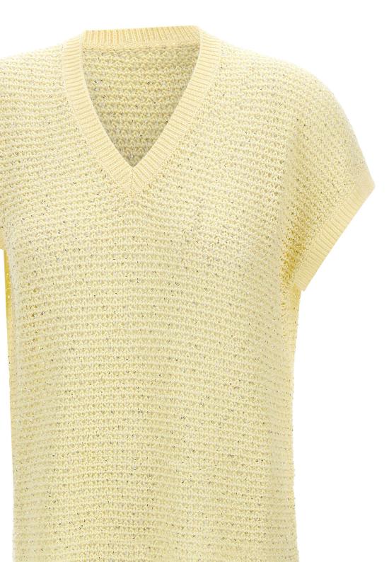 26SS 파비아나 필리피 스웨터 MAD276F531 M120VR2 Yellow - FABIANA FILIPPI