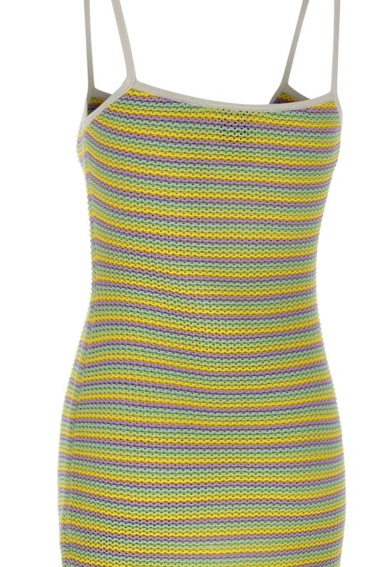 26SS 카사블랑카 미디 원피스 WSS26KW1291 01 MultiColour - CASABLANCA