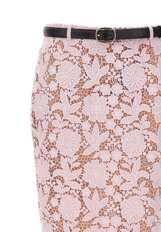 26SS 셀프 포트레이트 미디 스커트 182MSKP PINK Pink - SELF PORTRAIT