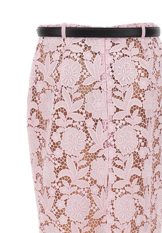 26SS 셀프 포트레이트 미디 스커트 182MSKP PINK Pink - SELF PORTRAIT