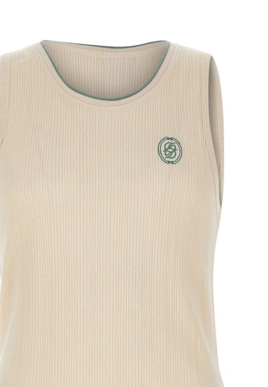 26SS 드롤드무슈 민소매 티셔츠 TS319 CO267OW White - DROLE DE MONSIEUR