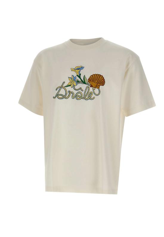 26SS 드롤드무슈 반팔 티셔츠 TS303 CO248OW White