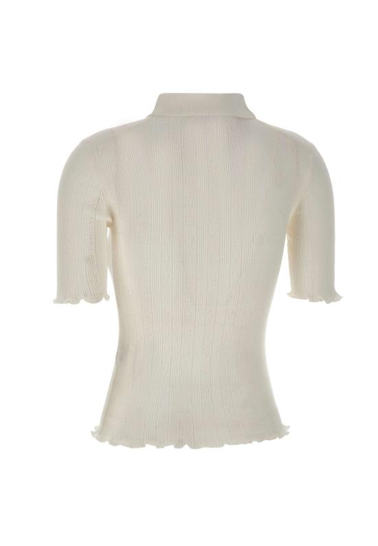 26SS 빅토리아 베컴 폴로 티셔츠 1226KTP007273A WHITE White - VICTORIA BECKHAM