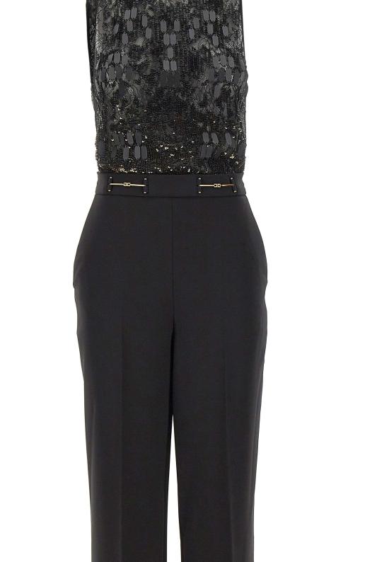 26SS 엘리자베타프랜치 점프수트 TU06662E2 110 Black - ELISABETTA FRANCHI