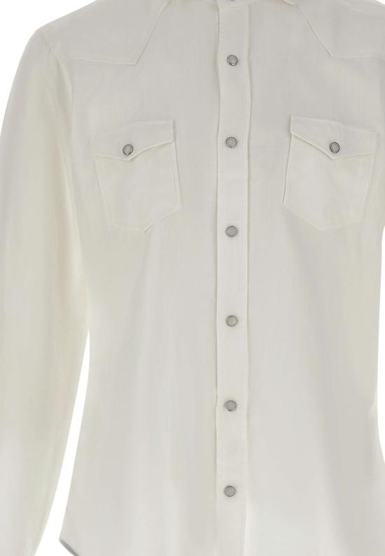 26SS 발바 셔츠 WSU02P2054260U 0001 White - BARBA