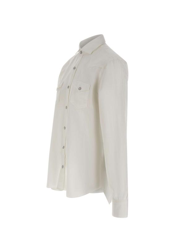 26SS 발바 셔츠 WSU02P2054260U 0001 White - BARBA