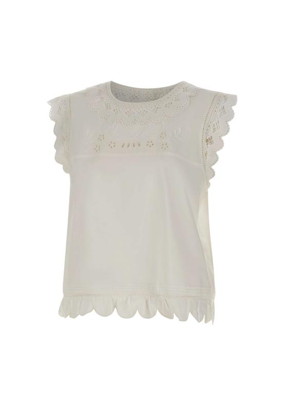 26SS 더 가먼트 민소매 티셔츠 22236 000 White