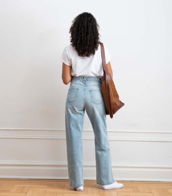  룹 데님 팬츠 루프 프랑수아 와이드 레그 진 - LOUP