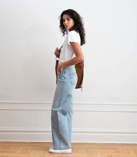  룹 데님 팬츠 루프 프랑수아 와이드 레그 진 - LOUP