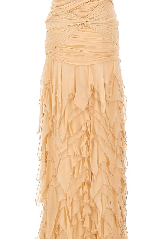 26SS 블루마린 미디 원피스 4A408A N0820 Pink - BLUMARINE