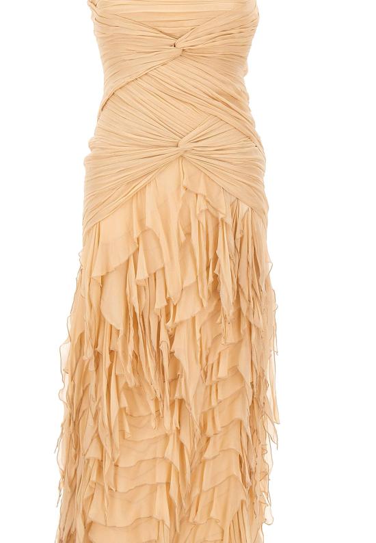 26SS 블루마린 미디 원피스 4A408A N0820 Pink - BLUMARINE