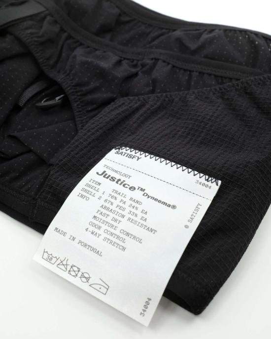  새티스파이 가죽 벨트 Satisfy Black Justice Dyneema Trail Band Belt - SATISFY