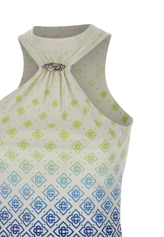 26SS 카사블랑카 민소매 티셔츠 WSS26JTS071 01 MultiColour - CASABLANCA