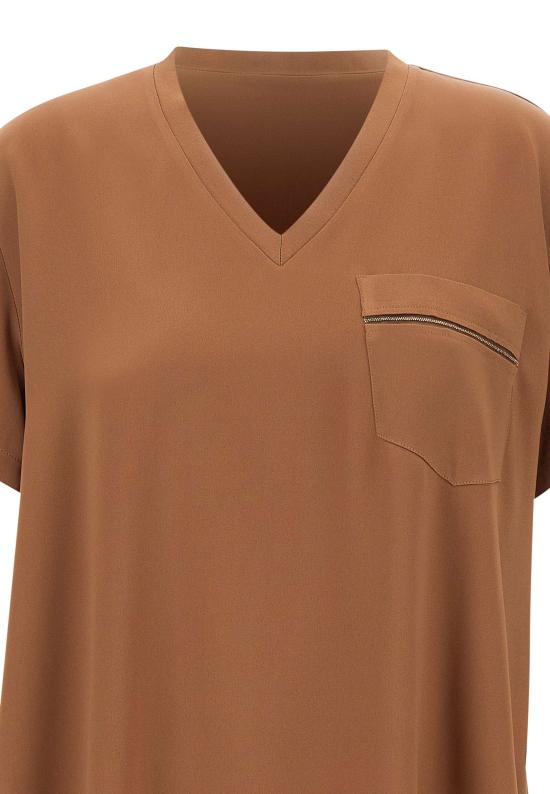 26SS 파비아나 필리피 민소매 티셔츠 TPD266F283 L7801268 Brown - FABIANA FILIPPI