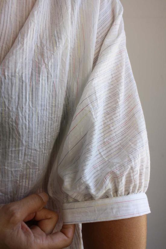  머틀 블라우스 비치  시스루 레인보우 스프링클