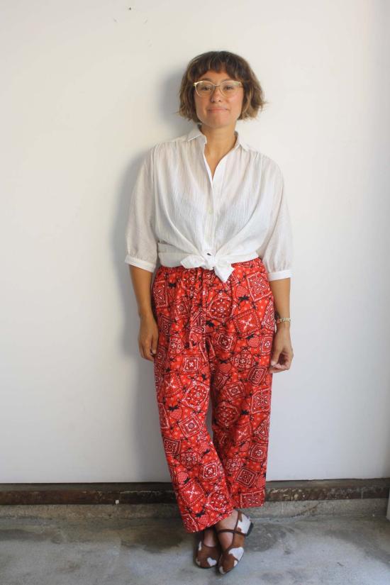  머틀 블라우스 비치  시스루 레인보우 스프링클 - MYRTLE