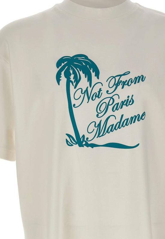 26SS 드롤드무슈 반팔 티셔츠 TS297 CO002OW White - DROLE DE MONSIEUR