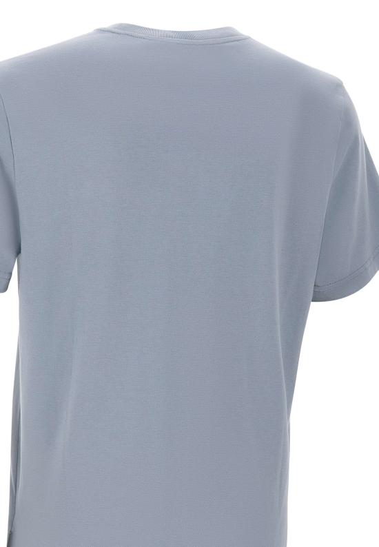 26SS 무스너클 반팔 티셔츠 M15MT777 1884 Blue - MOOSE KNUCKLES