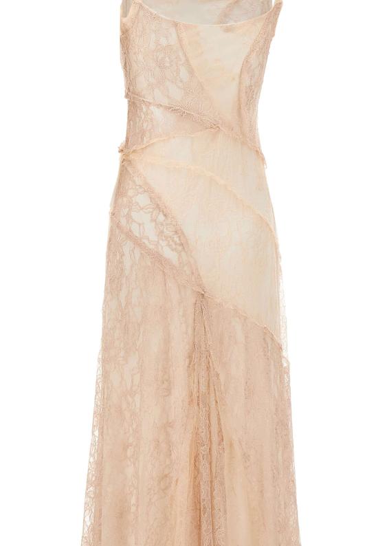 26SS 블루마린 미디 원피스 4A456A N0147 Pink - BLUMARINE