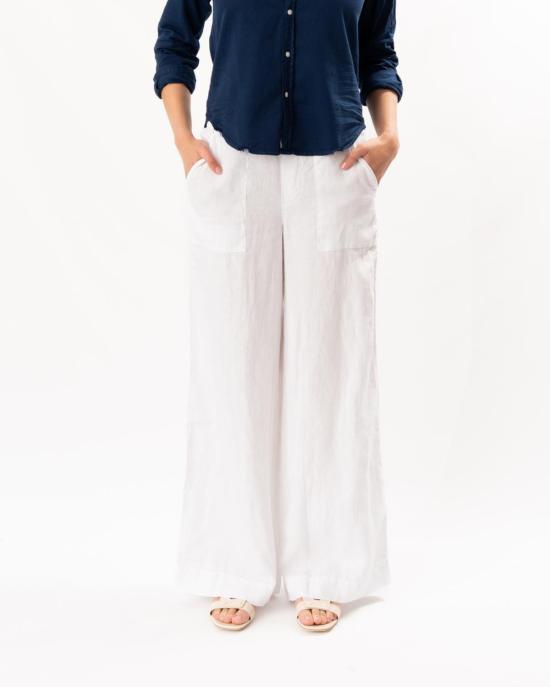  프랭크 앤 에일린 팬츠 프랭크 앤 아일린 매들린 패치 포켓 풀온  화이트 - FRANK & EILEEN