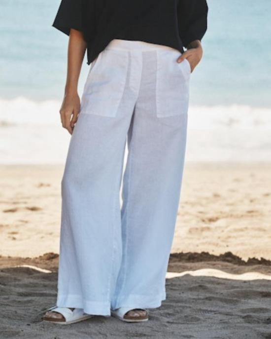  프랭크 앤 에일린 팬츠 프랭크 앤 아일린 매들린 패치 포켓 풀온  화이트