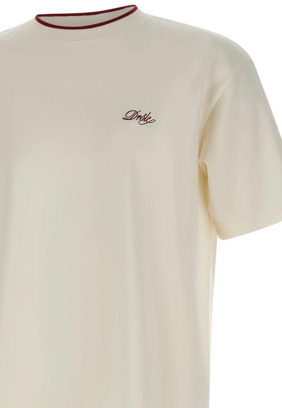 26SS 드롤드무슈 반팔 티셔츠 TS318 CO248OW White - DROLE DE MONSIEUR