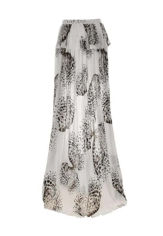 26SS 블루마린 미디 스커트 4G111A M1025 White - BLUMARINE