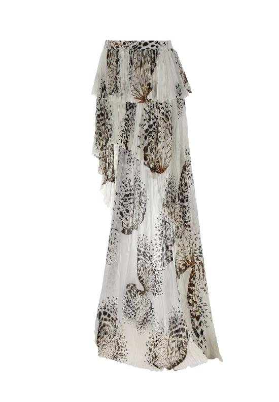 26SS 블루마린 미디 스커트 4G111A M1025 White - BLUMARINE