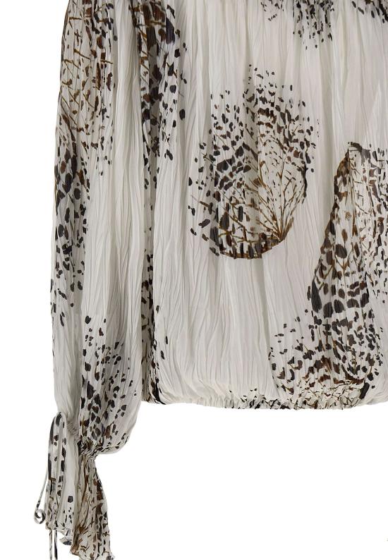 26SS 블루마린 블라우스 4C267A M1025 White - BLUMARINE