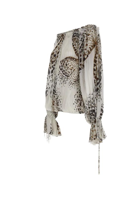 26SS 블루마린 블라우스 4C267A M1025 White - BLUMARINE