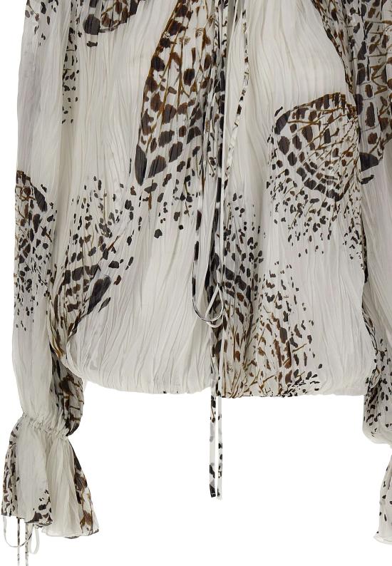 26SS 블루마린 블라우스 4C267A M1025 White - BLUMARINE