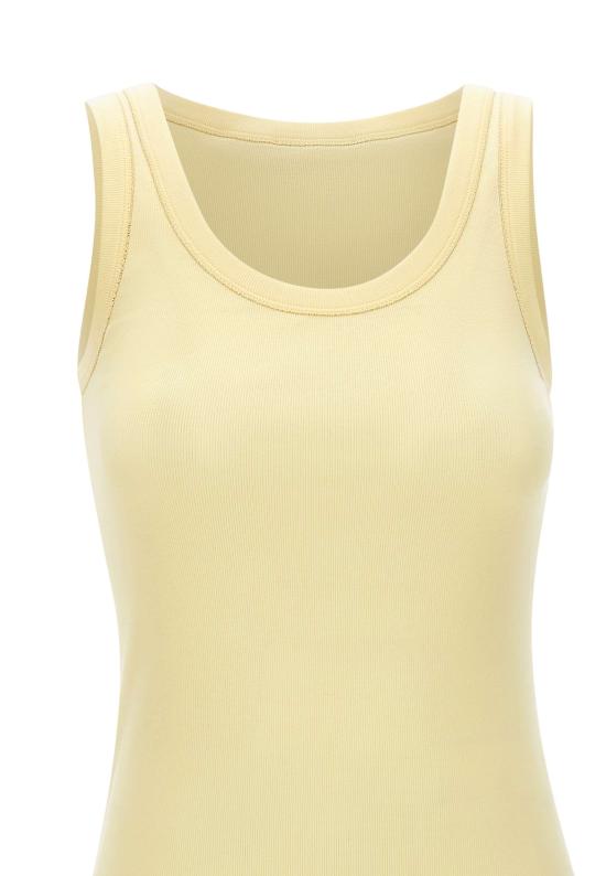 26SS 파비아나 필리피 민소매 티셔츠 JED266F602 L896783 Yellow - FABIANA FILIPPI