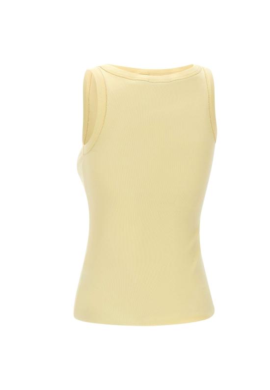 26SS 파비아나 필리피 민소매 티셔츠 JED266F602 L896783 Yellow - FABIANA FILIPPI