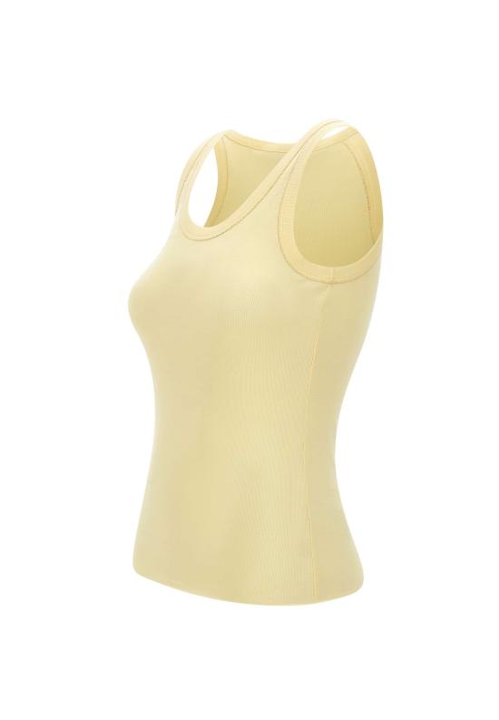 26SS 파비아나 필리피 민소매 티셔츠 JED266F602 L896783 Yellow - FABIANA FILIPPI