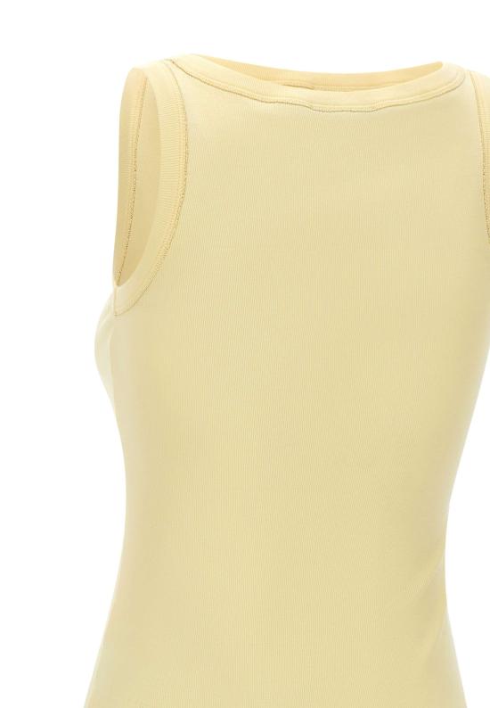 26SS 파비아나 필리피 민소매 티셔츠 JED266F602 L896783 Yellow - FABIANA FILIPPI