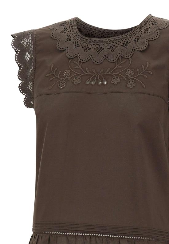 26SS 더 가먼트 민소매 티셔츠 22236 512 Brown - THE GARMENT