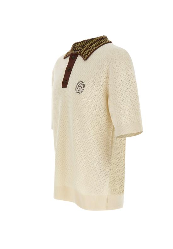 26SS 드롤드무슈 폴로 티셔츠 PO206 CO292OW White - DROLE DE MONSIEUR