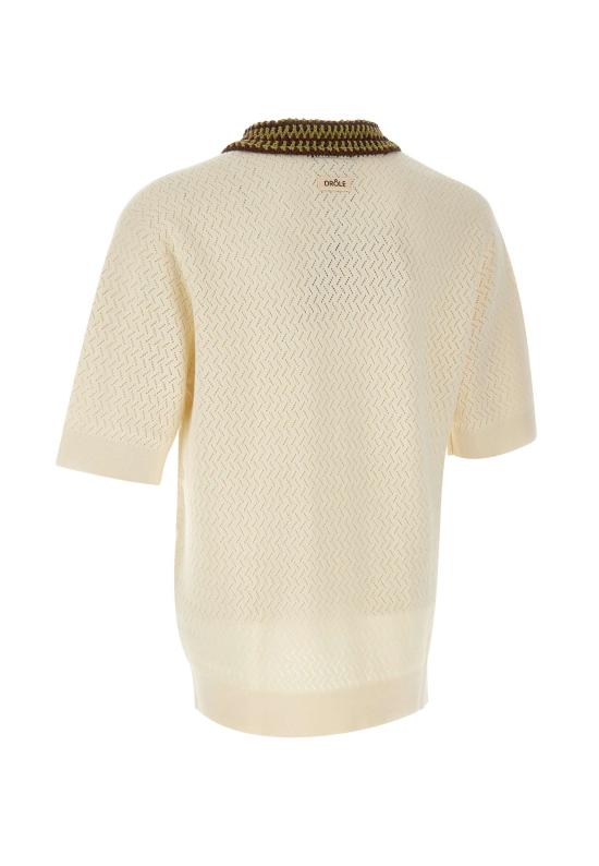 26SS 드롤드무슈 폴로 티셔츠 PO206 CO292OW White - DROLE DE MONSIEUR