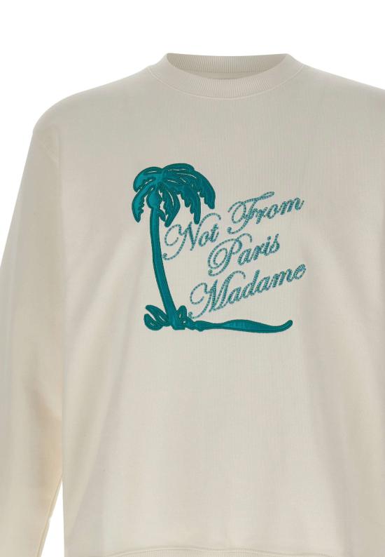 26SS 드롤드무슈 긴팔 티셔츠 SW190 CO127OW White - DROLE DE MONSIEUR