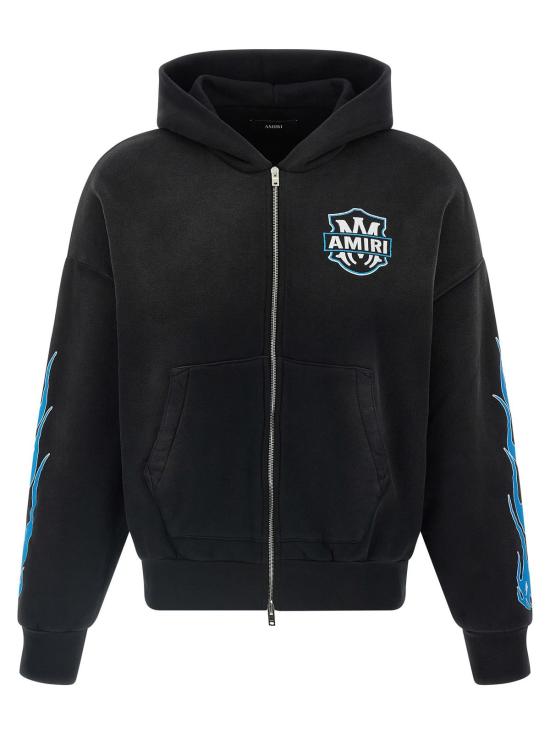  아미리 긴팔 티셔츠 마 플레임즈 후드티 블랙