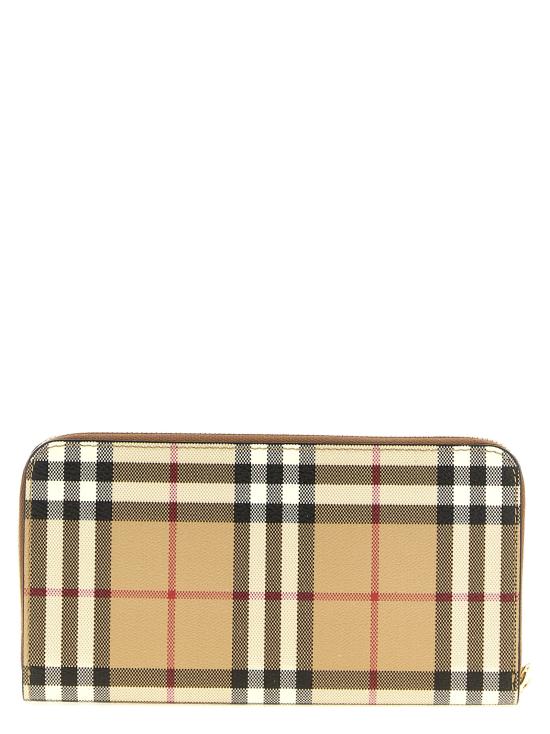 26SS 버버리 체크 지퍼 지갑 8109812VNTGCHKBRIARBROWN - BURBERRY