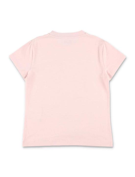  [키즈] 골든구스 탑 어린이용 골든 구스 로고 티셔츠 세피아 로즈 색상 - GOLDEN GOOSE