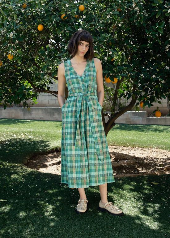  에이스 앤 지그 롱 원피스 캘리 드레스 가든 - ACE & JIG