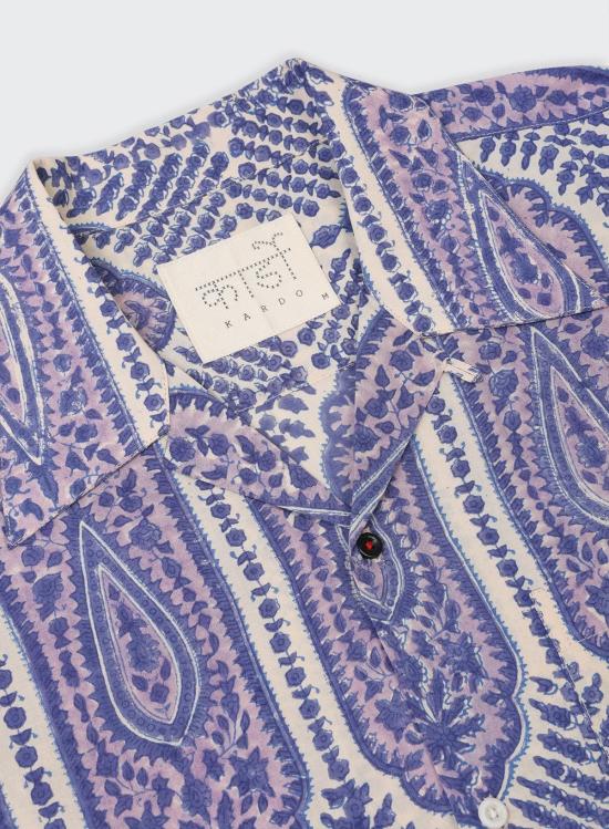 Kardo 탑 Rohit 퍼플 페이즐리 Bp05 셔츠 - OTHER BRANDS