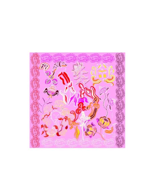  프티장 파리 머플러/스카프 쁘띠장 파리 리본 스카프 카브로 도르 핑크 - PETITJEAN PARIS